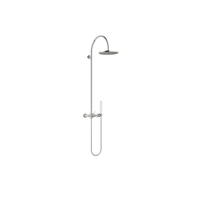 26632809FF0010 VAIA Showerpipe with shower mixer without hand shower