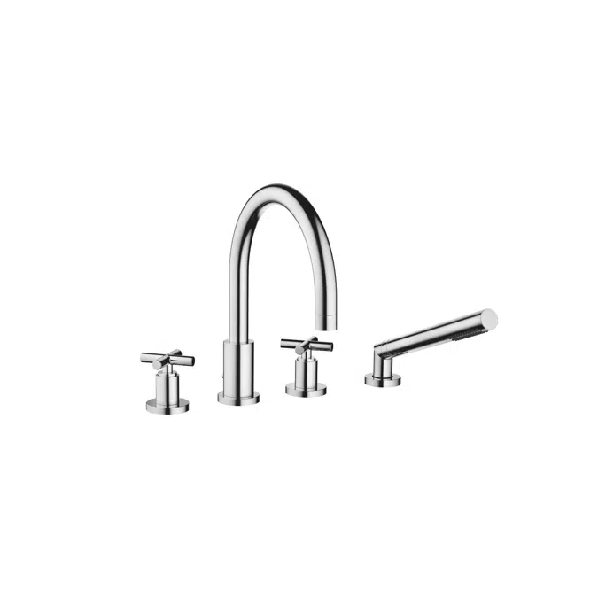 27512892 Tara. Bath shower set for bath rim or tile edge installation 220 mm