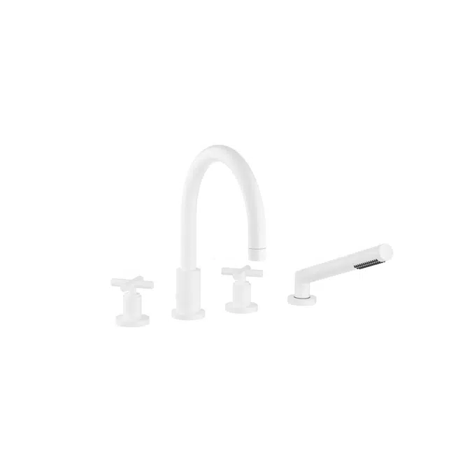 27512892 Tara. Bath shower set for bath rim or tile edge installation 220 mm