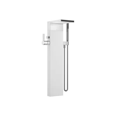 25964979 Dornbracht Single-lever bath mixer with cascade spout for free-standing assembly with hand shower set 235 mm 이미지