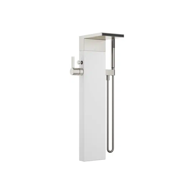 25964979 Dornbracht Single-lever bath mixer with cascade spout for free-standing assembly with hand shower set 235 mm