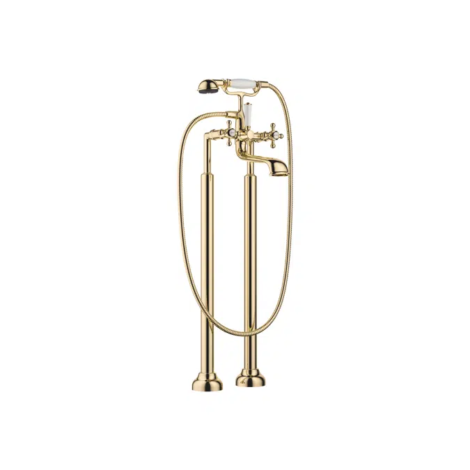 25943360 Madison Two-hole bath mixer for free-standing assembly with hand shower set 245 mm