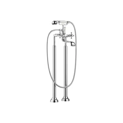afbeelding voor 25943360 Madison Two-hole bath mixer for free-standing assembly with hand shower set 245 mm