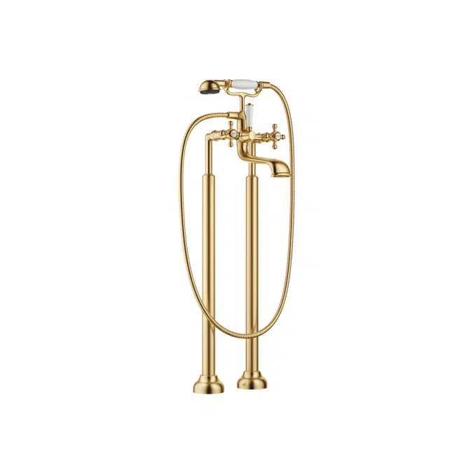 25943360 Madison Two-hole bath mixer for free-standing assembly with hand shower set 245 mm