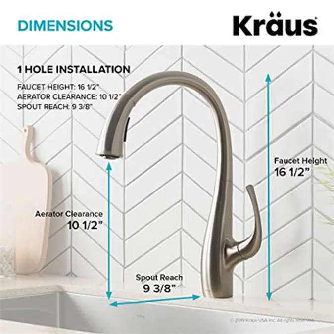 Kraus KPF-1675SFS Ansel Dual Function Pull-Down Kitchen Faucet