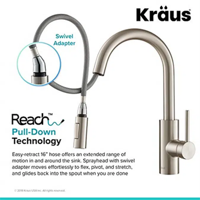 Kraus KPF-2620SFS Oletto Kitchen Faucet