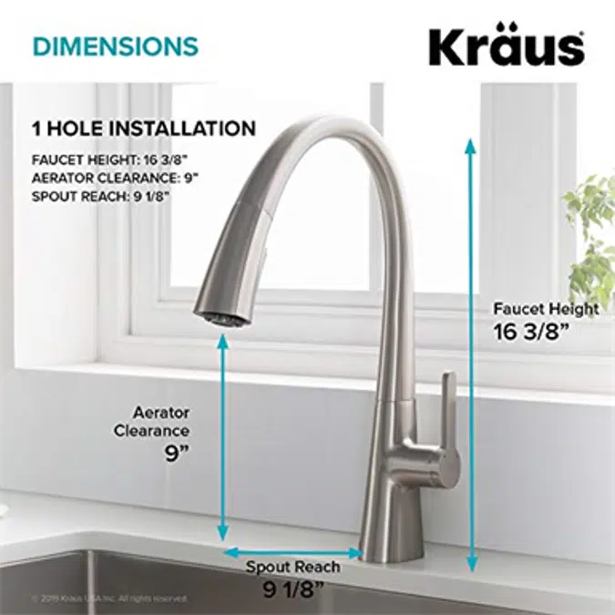 Kraus KPF-1673SFS Nolen Kitchen Faucet