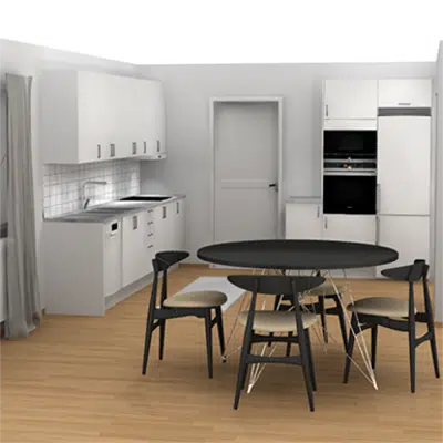 Image pour L-Shaped Kitchen two walls