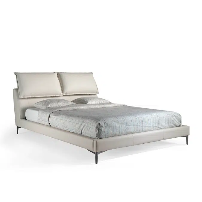 Objetos Bim - Download gratuito Bed upholstered in leatherette with ...