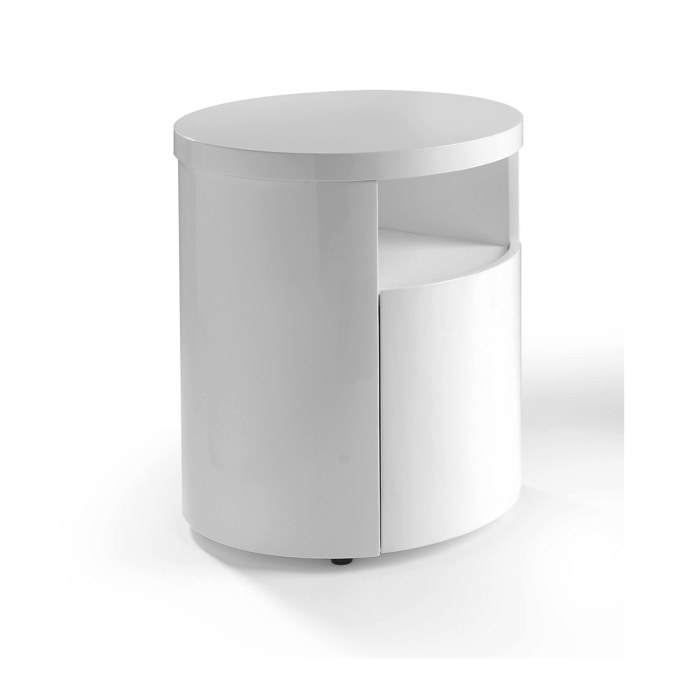 Last ned gratis BIMinnhold fra BIMobject White round wooden bedside