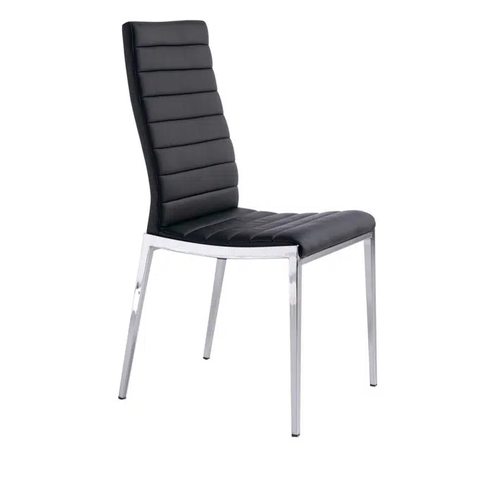 BIM objects - Free download! Chair upholstered in leatherette with ...