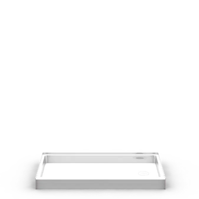 BIM objects Free download! Curbed 60″ x 30″ Shower Pan Curbed