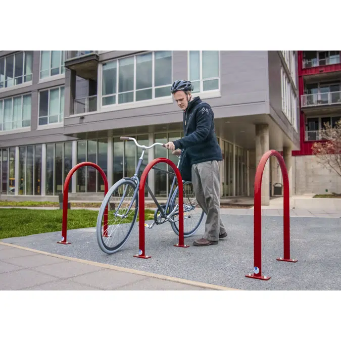 Hoop discount bike rack