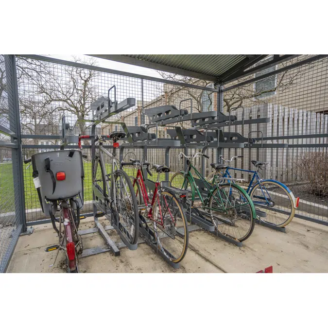 Dero duplex bike online rack