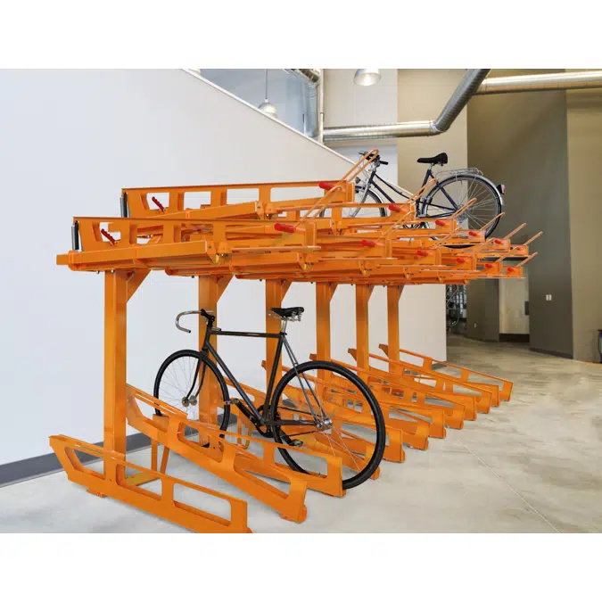 Double decker bike online rack