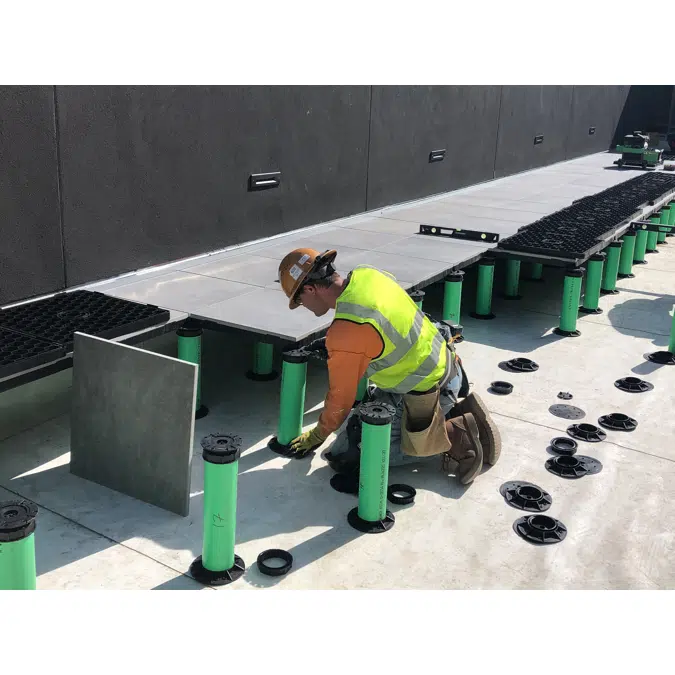 Hybrid Pedestals - Deck Pedestal & Joist Cap