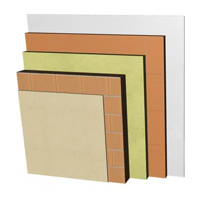 bilde for FC05-B1-bgf Double skin clay block façade. RC+BC14+AT+LHGF7+ENL