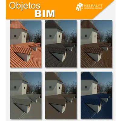 billede til Material Library - Clay tile roofing