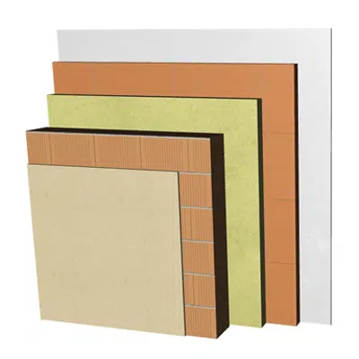 Immagine per FC24-B2-bgf Double skin clay block façade with ventilated air cavity. RC+BC19+CV+AT+LHGF7+ENL