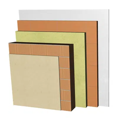 Image pour FC24-B2-bgf Double skin clay block façade with ventilated air cavity. RC+BC19+CV+AT+LHGF7+ENL