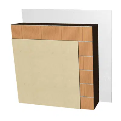 Immagine per FC07-B4 Single skin clay block façade. RC+BC29+ENL