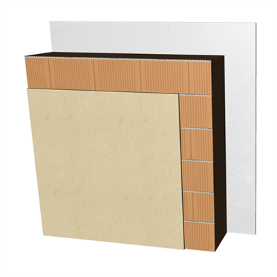 FC07-B4 Single skin clay block façade. RC+BC29+ENL图像