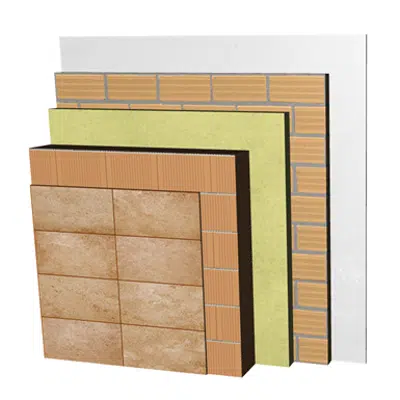 Image for FC08-B2-bgf Double skin clay block façade. RD+BC19+AT+LHGF7+ENL