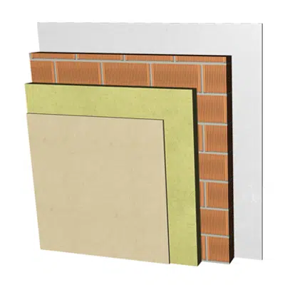 bilde for FC03-P Single skin non facing clay brick façade and external thermal insulation. RC+AT+LP11,5+ENL