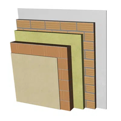 kép a termékről - FC05-B1-b Double skin clay block façade. RC+BC14+AT+LH7+ENL