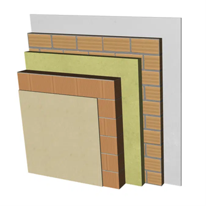 FC05-B1-b Double skin clay block façade. RC+BC14+AT+LH7+ENL