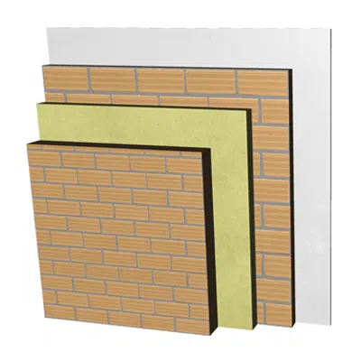 Imagem para ME02-H-b Double skin clay brick party wall, with thermal insulation. LH11,5+AT+LH7+ENL}