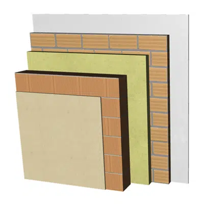 bilde for FC13-B2-b Double skin clay block façade. RC+BC19+C+AT+LH7+ENL