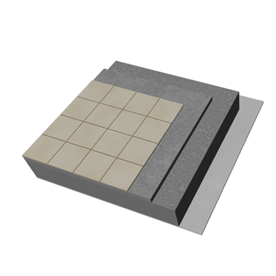 Immagine per PH01-U-EC-a Internal floor with one-way hollow clay block slab. P+NM+U20.EC+RF