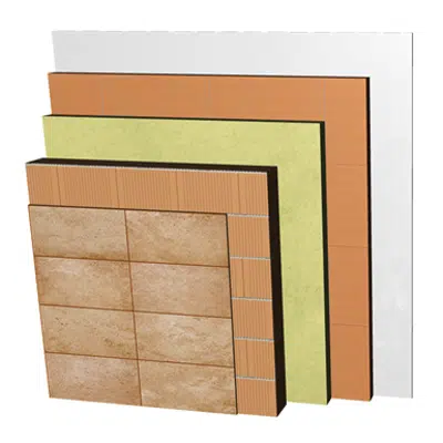 Image for FC26-B1-bgf Double skin clay block façade with ventilated air cavity. RD+BC14+CV+AT+LHGF7+ENL