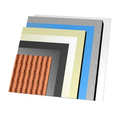 Image for QB09-U-EC-b-c Unvented sloping slab roof with clay tiles. T+(CS)+(I)+(CS)+AT+(B)+U25.EC+RF