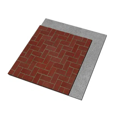 Image for AC02 Outdoor rigid paving system of clay pavers. CM+AC