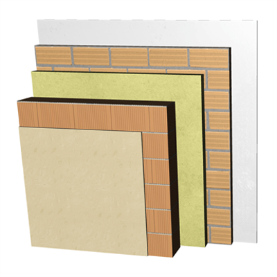 Imagem para FC24-B2-b Double skin clay block façade with ventilated air cavity. RC+BC19+CV+AT+LH7+ENL}