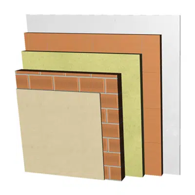 Image for FC13-P-bgf Double skin non facing clay brick façade. RC+LP11,5+C+AT+LHGF7+ENL