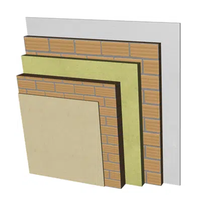 bild för FC05-H-b Double skin non facing clay brick façade. RC+LH11,5+AT+LH7+ENL