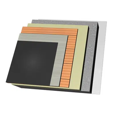 Image for QB08-R-EC-b Vented flat roof with cap sheet. I+MA+TC+C+AT+R25.EC+RF