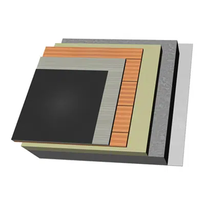 画像 QB08-U-EC-c Vented flat roof with cap sheet. I+MA+TC+C+AT+U30.EC+RF