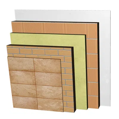 Image for FC15-H-d Double skin non facing clay brick façade. RD+LH11,5+C+AT+BC14+ENL