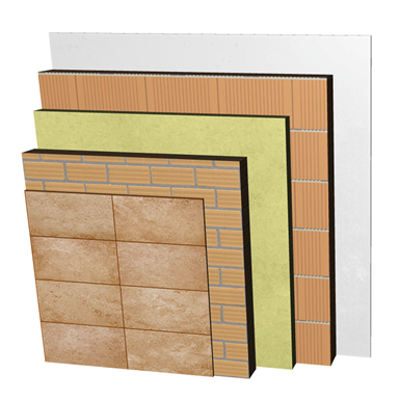 Imagem para FC15-H-d Double skin non facing clay brick façade. RD+LH11,5+C+AT+BC14+ENL}