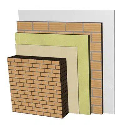 Image for FC02-P-b Double skin clay facing brick façade. LPcv24+RC+AT+LH7+ENL