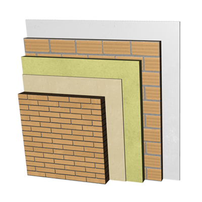 FC01-P-b Double skin clay facing brick façade. LPcv11,5+RC+AT+LH7+ENL图像