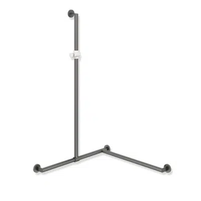 Image for HEWI Rail with sideways adjustable vertical support bar and shower head holder 900-35-30960
