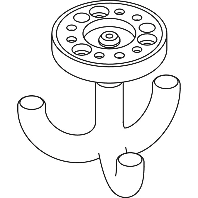 HEWI Triple hook