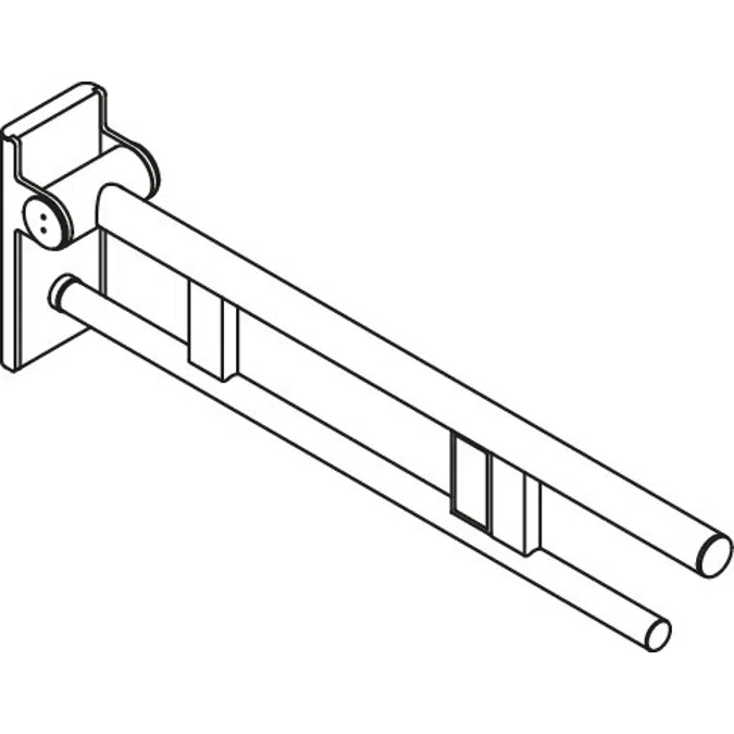 Hinged support rail Duo, 900-50-12260