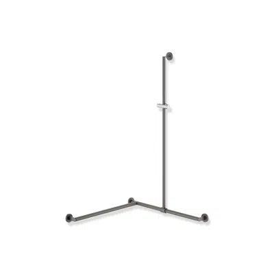изображение для Shower grab rail with sideways adjustable vertical support bar and shower head holder, version left, 900-35-33360