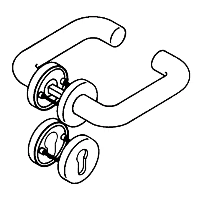 HEWI Standard door fitting 